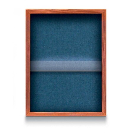 United Visual Products Indoor Enclosed Combo Board, 48"x36", Black Frame/White Porc & Apricot UVCB4836B-WHTPORC-APRICOT